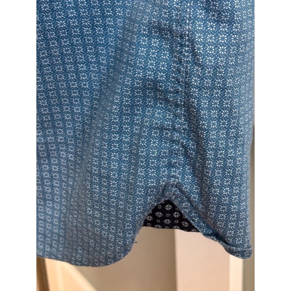Ted Baker London Button Down Shirt Mens 6/XL Blue Longsleeve Button Down - Picture 8 of 16